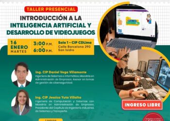 Taller presencial “Introducción a la inteligencia artificial y desarrollo de videojuegos” / Martes 16 de enero de 2024 – 3:00 p.m.