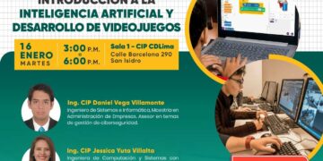 Taller presencial “Introducción a la inteligencia artificial y desarrollo de videojuegos” / Martes 16 de enero de 2024 – 3:00 p.m.