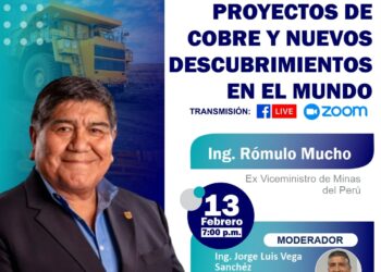 Martes de la Minería «Proyectos de Cobre y Nuevos Descubrimientos en el Mundo» / Martes 13 de febrero de 2024 – 7:00 p.m.