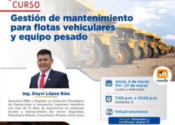 El Capítulo de Ingeniería Mecánica y Mecánica Eléctrica presenta: «Curso de Actualización Profesional: Gestión de mantenimiento para flotas vehiculares y equipo pesado» / Inicio: Lunes 1 de abril de 2024 – 7 p.m.