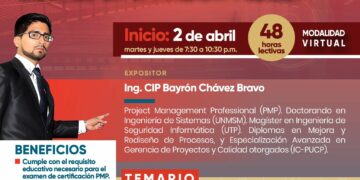 Curso Especializado «En dirección de proyectos basados en el PMBOK 7ta Ed» / Inicio: 2 de abril de 2024