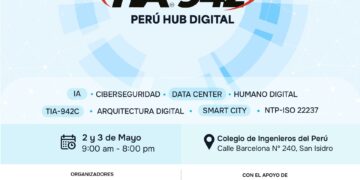 El Capítulo de Ingeniería Electrónica los invita a participar de manera presencial en «PERÚ HUB DIGITAL» TIA 942- Hagamos del Perú un HUB Digital en Latinoamérica