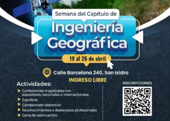 Celebremos juntos la Semana del Capítulo de Ingeniería Geográfica del CIP CDLIMA, del 19 al 26 de abril
