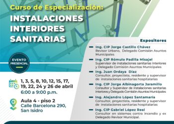Curso de Especialización «Instalaciones interiores sanitarias»