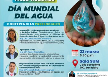 Mesa redonda «Día Mundial del Agua» / Viernes 22 de marzo – 6:30 p.m.