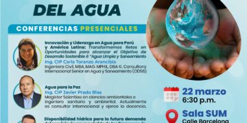 Mesa redonda «Día Mundial del Agua» / Viernes 22 de marzo – 6:30 p.m.