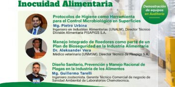 Seminario de especialización «Programa de higiene y manejo de plagas en las gestión de la inocuidad alimentaria» / Martes 9 de abril – 6:00 p. m.