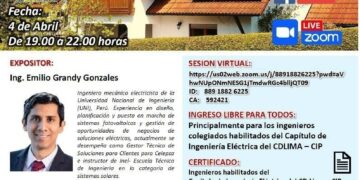 Seminario Técnico “Ingeniería en sistemas fotovoltaicos para aplicaciones rurales” / Jueves 4 de abril de 2024 – 7 p.m. – Curso gratuito