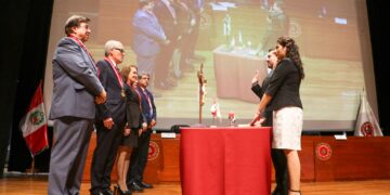 Se realizó la primera colegiación del mes de abril, con participación del Ing. CIP-Roque Benavides Ganoza, decano del CIP-CDLima