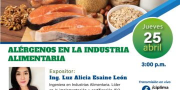 Charla informativa “Alérgenos en la Industria Alimentaria″ / Lunes 29 de abril – 3:00 p.m.