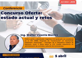 Conferencia presencial «Concurso Oferta: estado actual y retos» / Viernes 5 de abril – 7:00 p.m.