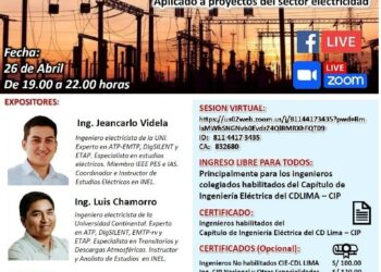 Seminario Técnico: “Estudios de diseño para un estudio de Pre Operatividad” / Viernes 26 de abril – 7 p.m.