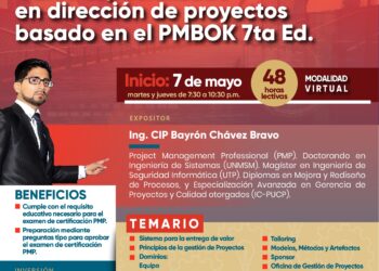 El Instituto de Estudios Profesionales de Ingeniería los invita a participar del «Curso Especializado en dirección de proyectos basado en el PMBOK 7ta Ed.» / Inicio: 7 de mayo