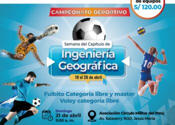 Vive la Emoción del Campeonato Deportivo Intercapítulos en la Semana del Capítulo de Ingeniería Geográfica