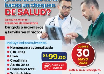 Chequeo médico general /  Jueves 30 de mayo