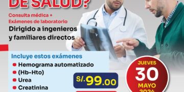 Chequeo médico general /  Jueves 30 de mayo