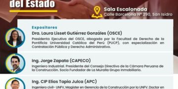 Conferencia presencial «Análisis y comentarios de la nueva Ley de Contrataciones del Estado» / Viernes 24 de mayo – 7:00 p.m.