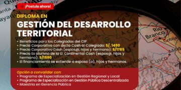 Diploma en: «Gestión del Desarrollo Territorial» / Inicio de clases: 24 de julio de 2024