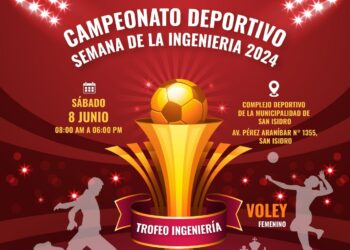 Programa del evento deportivo que se llevará a cabo el 08 de junio de 2024