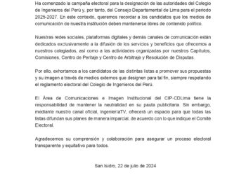 Comunicado N° 001-2024 D. CIP/CDL