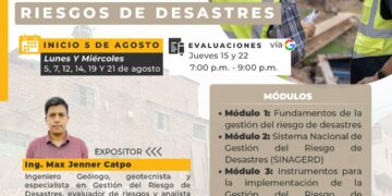 Taller Gratuito «Introducción a la Gestión de Riesgos de Desastres» /Inicio: 5 de agosto