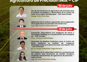 I Taller Virtual «Agricultura de Precisión INIA – CIP / Miércoles 10 y jueves 11 de julio – 6 p.m.