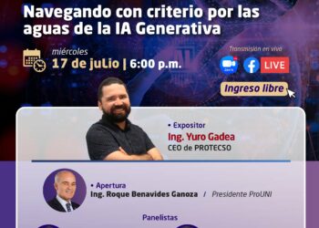Conferencia Magistral “Navegando con criterio por las Aguas de la IA Generativa” / Miércoles 17 de julio – 6 p.m.