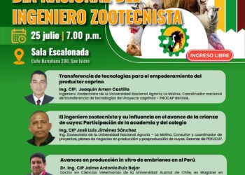 Conferencia presencial: «Día del Ingeniero Zootecnista» / Jueves 25 de julio – 7:00 p.m.