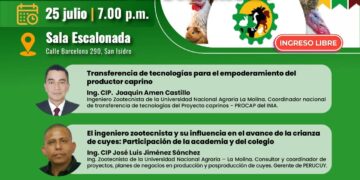 Conferencia presencial: «Día del Ingeniero Zootecnista» / Jueves 25 de julio – 7:00 p.m.