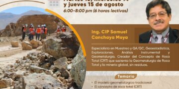Curso virtual: «Geometalurgia de roca total» / Inicio: 13 de agosto