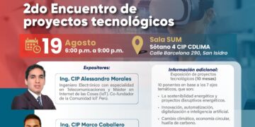 Workshop: «2do Encuentro de Proyectos Tecnológicos»/ Lunes 19 de agosto – 6:00 p.m.