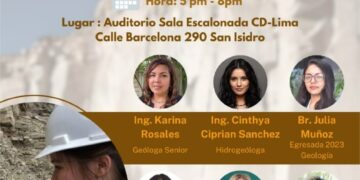 1er Conversatorio « Geólogas Peruanas compartiendo liderazgo, experiencias y empoderamiento» / Lunes 5 de agosto – 5:00 p.m.