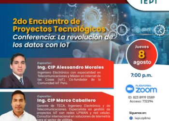 Conferencia: «La revolución de los datos con IoT» / Jueves 8 de agosto – 7 p.m.