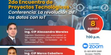 Conferencia: «La revolución de los datos con IoT» / Jueves 8 de agosto – 7 p.m.