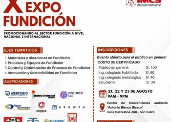 Congreso: «X Expo Fundición»  / Del miércoles 21 al viernes 23 de agosto