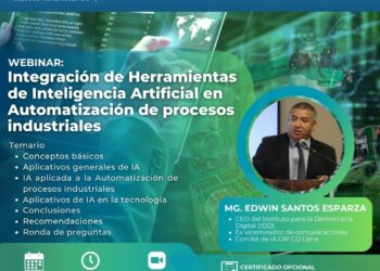Webinar «Integración de Herramientas de Inteligencia Artificial en Construcción y Edificaciones» / Martes 20 de agosto – Desde las 7:00 p.m.