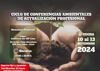 Ciclo de conferencias ambientales de actualización profesional / Del 10 al 13 de septiembre – 5:00 p.m.