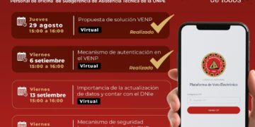 No te pierdas la tercera sesión virtual sobre el Voto Electrónico No Presencial / Viernes 13 de setiembre – 3:00 p.m.