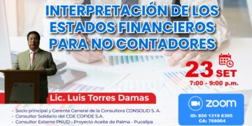 Masterclass «Interpretación de los estados financieros para no contadores» / Lunes 30 de septiembre – 7:00 p.m.