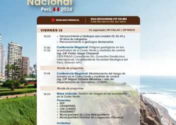 Semana Geológica Nacional 2024 / Viernes 13 de setiembre – 3:00 p.m.