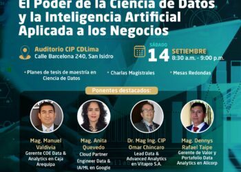 Evento «El poder de la ciencia de datos y la inteligencia artificial aplicada en los negocios» / Sábado 14 de setiembre – 8:30 a.m.