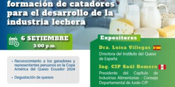 Charla Internacional: «Importancia de la formación de catadores para el desarrollo de la industria lechera» / Viernes 6 de setiembre – 3:00 p.m.