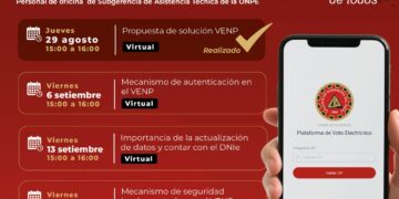 No te pierdas la segunda sesión virtual sobre el Voto Electrónico No Presencial / Viernes 6 de setiembre – 3:00 p.m.