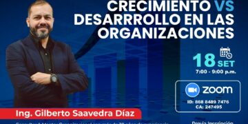 Masterclass: «Crecimiento vs desarrollo en las organizaciones» / Miércoles 18 de setiembre – 7:00 p.m.