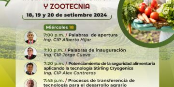 Semana del Capítulo de Ingeniería Agronómica y Zootecnia dará inicio el miércoles 18 de setiembre