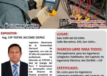 Curso Profesional: “Compensación Reactiva, armónicos y calidad de energía” / Inicio: Viernes 13 de setiembre