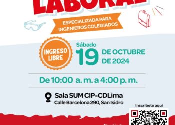 «Mega Feria Laboral Especializada para Ingenieros Colegiados» / Sábado 19 de octubre – De 10:00 a.m. a 4:00 p.m.