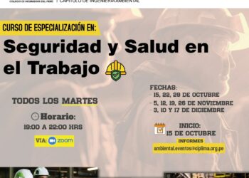Curso Taller «Curso de especialización en seguridad y salud en el trabajo» / Inicio: 15 de octubre