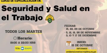 Curso Taller «Curso de especialización en seguridad y salud en el trabajo» / Inicio: 15 de octubre