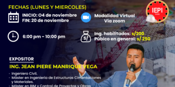 Curso: «Metodología BIM aplicada a edificaciones para ingenieros y arquitectos» / Inicio: Lunes 4 de noviembre – 6:00 p.m.